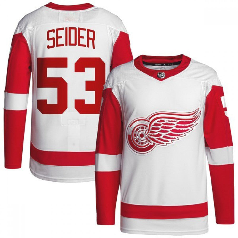 Moritz Seider Detroit Red Wings Away Premium NHL Jersey - White
