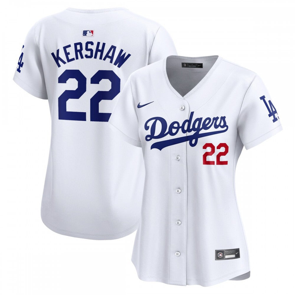 Clayton Kershaw Los Angeles Dodgers Nike Women's Home Limited Player MLB Jersey - White