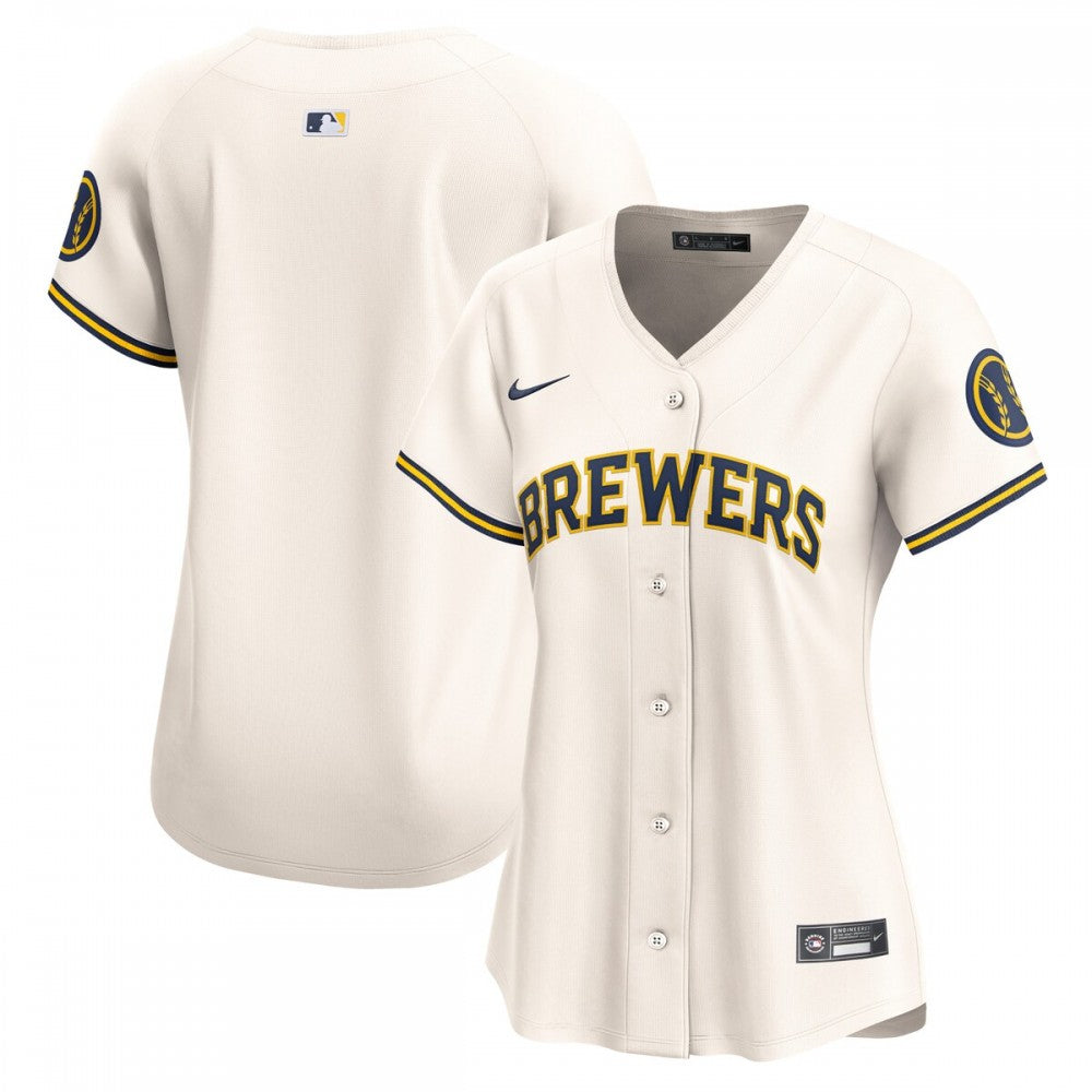 Milwaukee Brewers Nike Women's Home Limited MLB Jersey - Cream