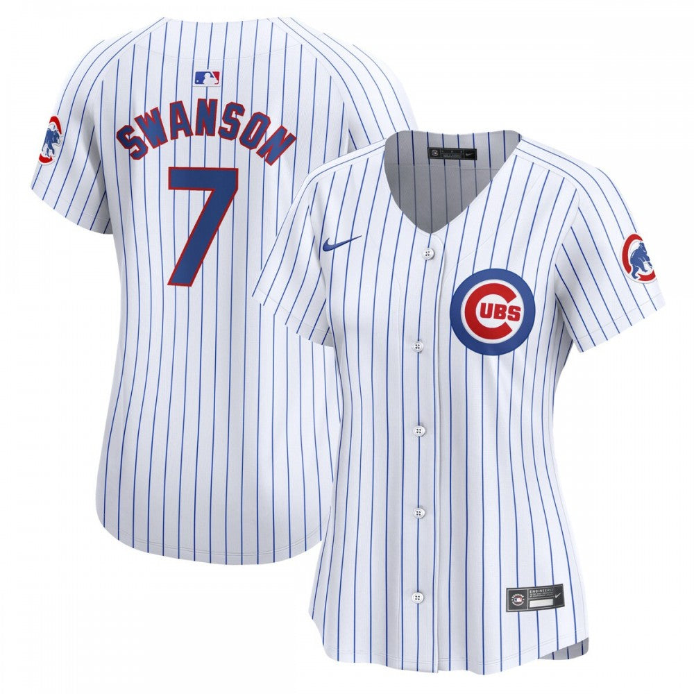 Dansby Swanson Chicago Cubs Nike Women's Home Limited Player MLB Jersey - White