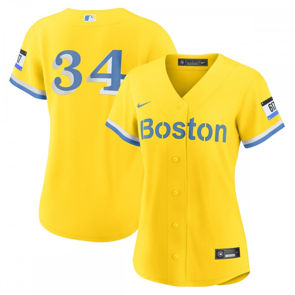 David Ortiz Boston Red Sox Nike Women's City Connect Replica Player MLB Jersey - Gold