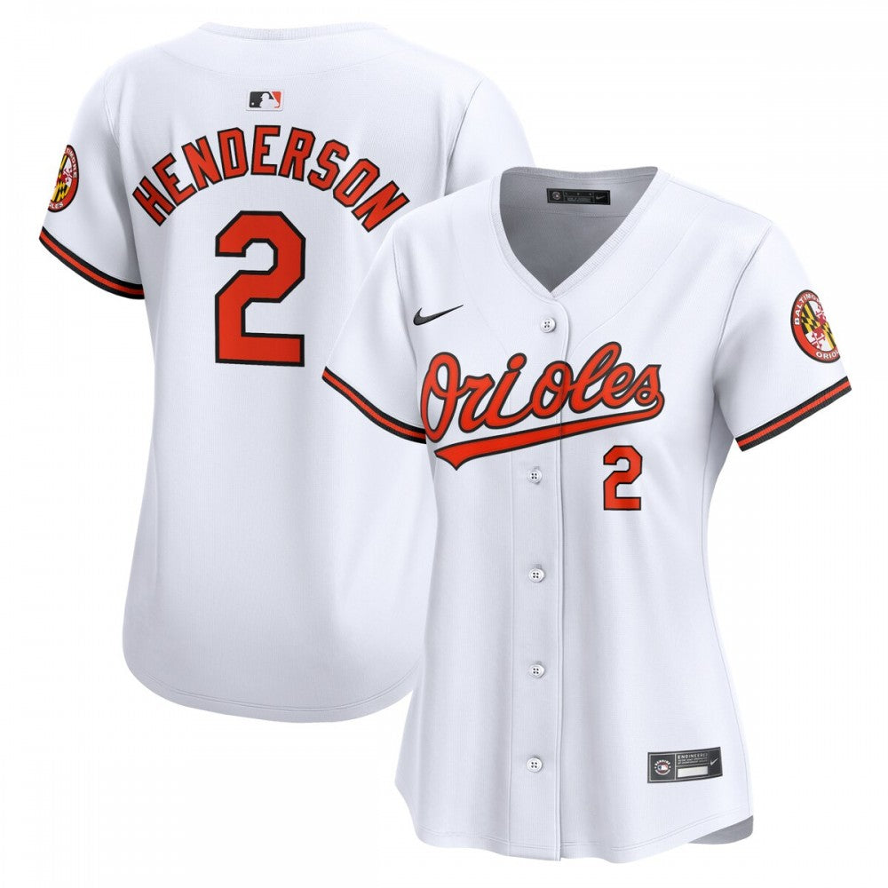 Gunnar Henderson Baltimore Orioles Nike Women's  Home Limited Player MLB Jersey - White