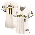 Jackson Chourio Milwaukee Brewers Nike Women's Home Limited Player MLB Jersey - Cream