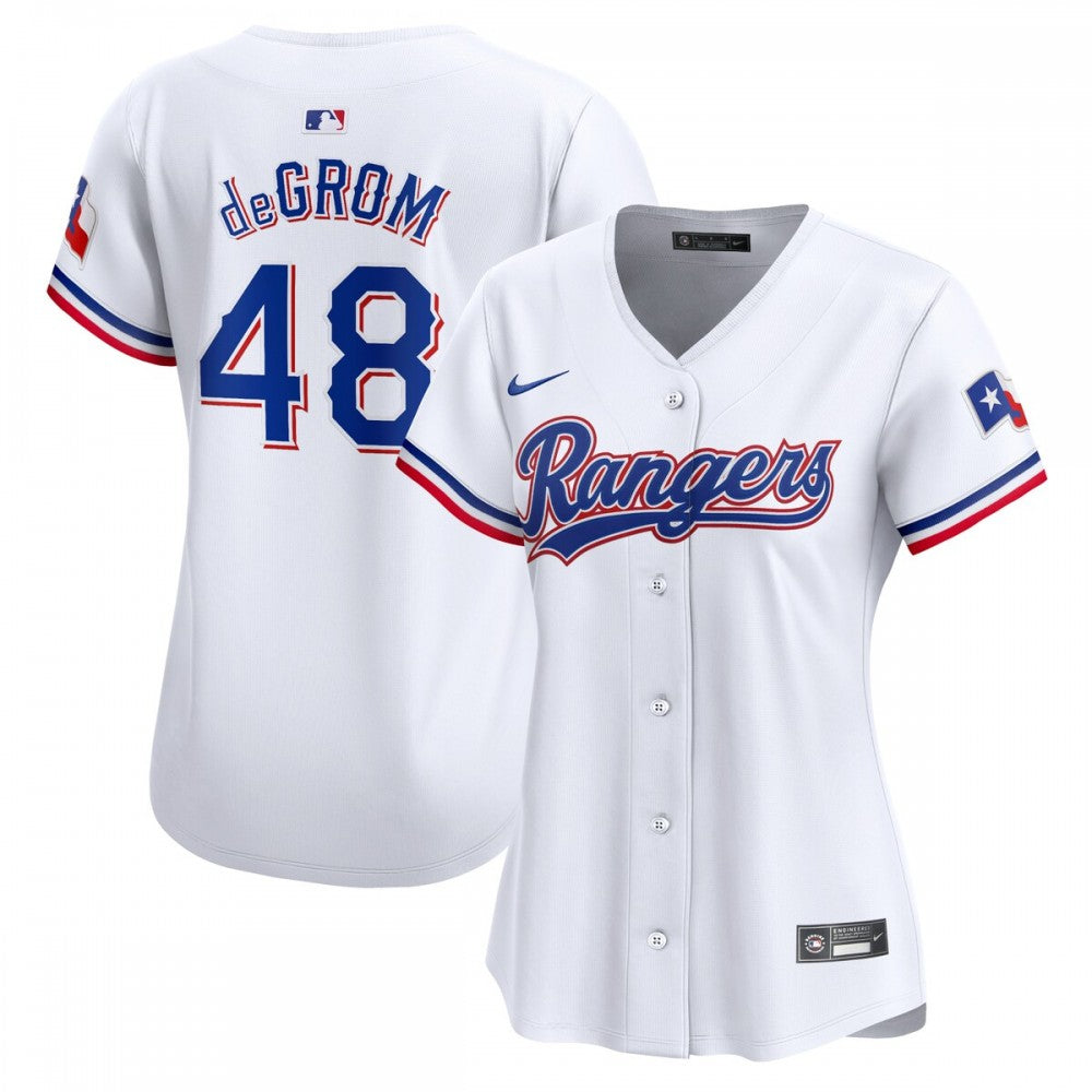 Jacob deGrom Texas Rangers Nike Women's Home Limited Player MLB Jersey - White