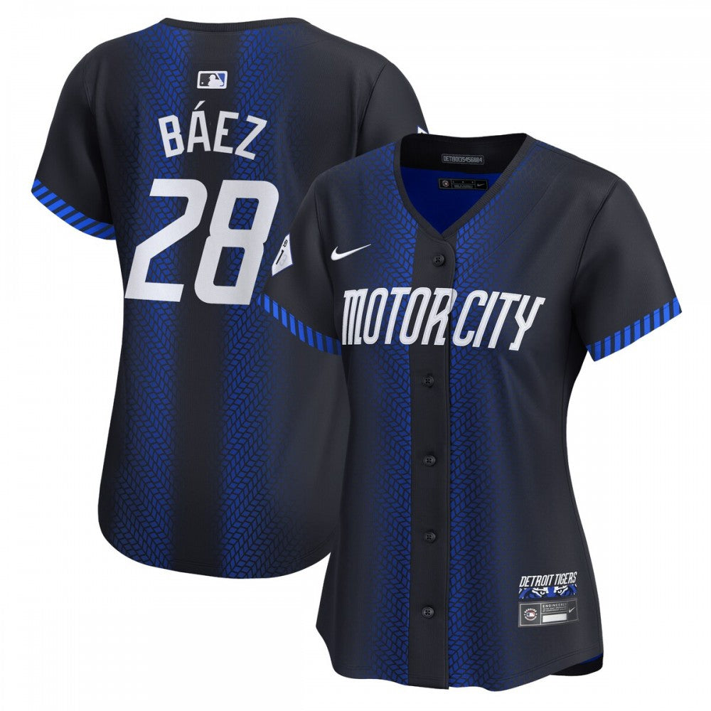 Javier Baez Detroit Tigers Nike Women's 2024 City Connect Limited MLB Jersey - Navy
