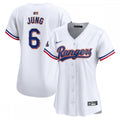 Josh Jung Texas Rangers Nike Women's 2024 Gold Collection Limited Player MLB Jersey?C White