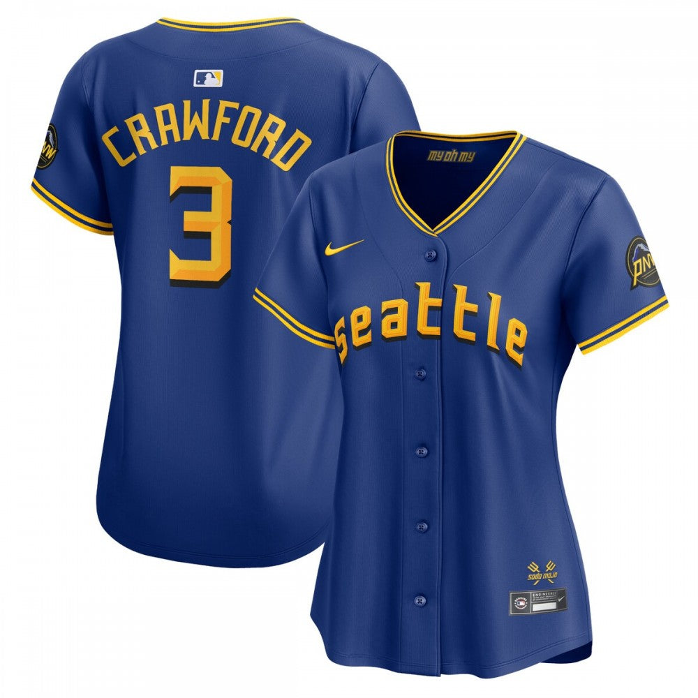 J.P. Crawford Seattle Mariners Nike Women's City Connect Limited Player MLB Jersey - Royal