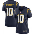 Justin Herbert Los Angeles Chargers Nike Women's Alternate Game Jersey - Navy