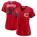 Ken Griffey Jr. Cincinnati Reds Nike Women's 2026 City Connect Stadium MLB Jersey - Red