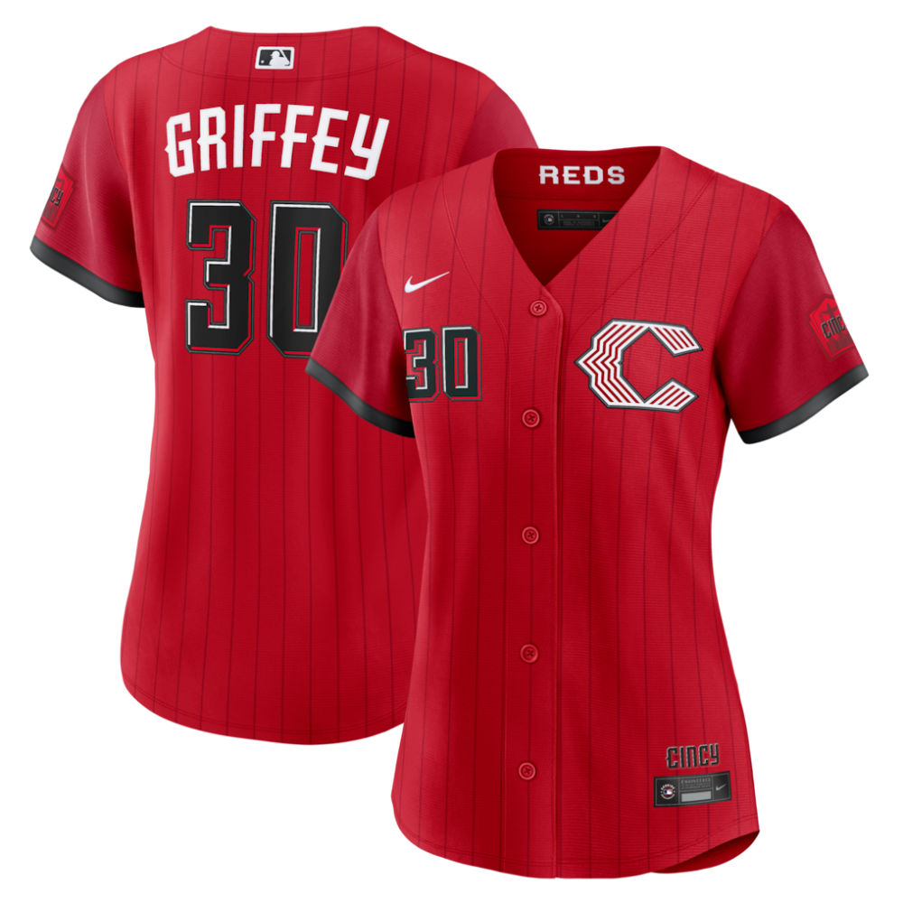 Ken Griffey Jr. Cincinnati Reds Nike Women's 2026 City Connect Stadium MLB Jersey - Red
