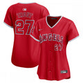 Mike Trout Los Angeles Angels Nike Women's Alternate Limited Player MLB Jersey?C Red