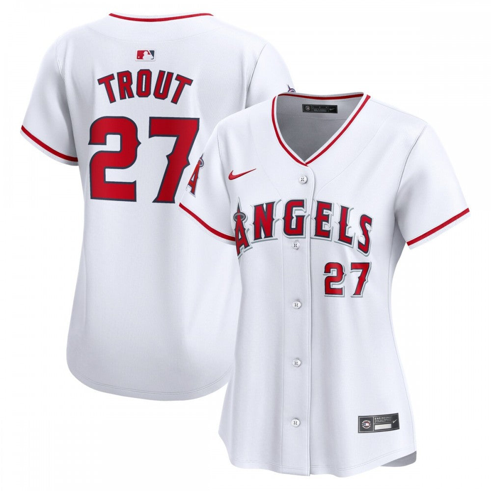 Mike Trout Los Angeles Angels Nike Women's Home Limited Player MLB Jersey - White