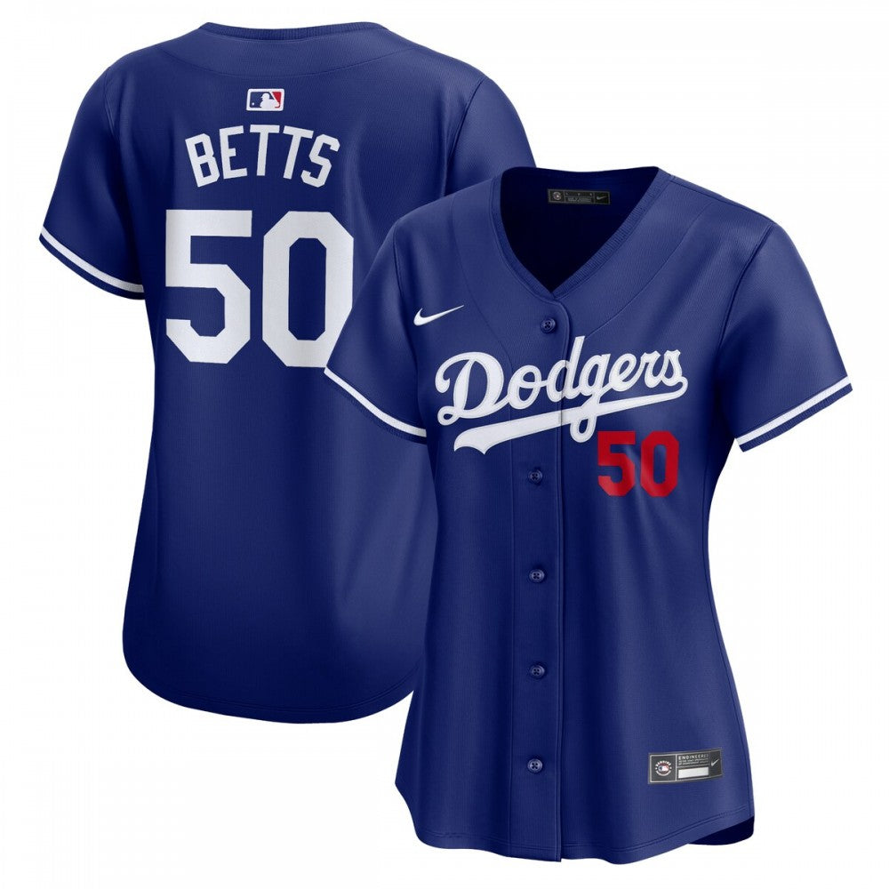 Mookie Betts Los Angeles Dodgers Nike Women's Alternate Limited Player MLB Jersey?C Royal