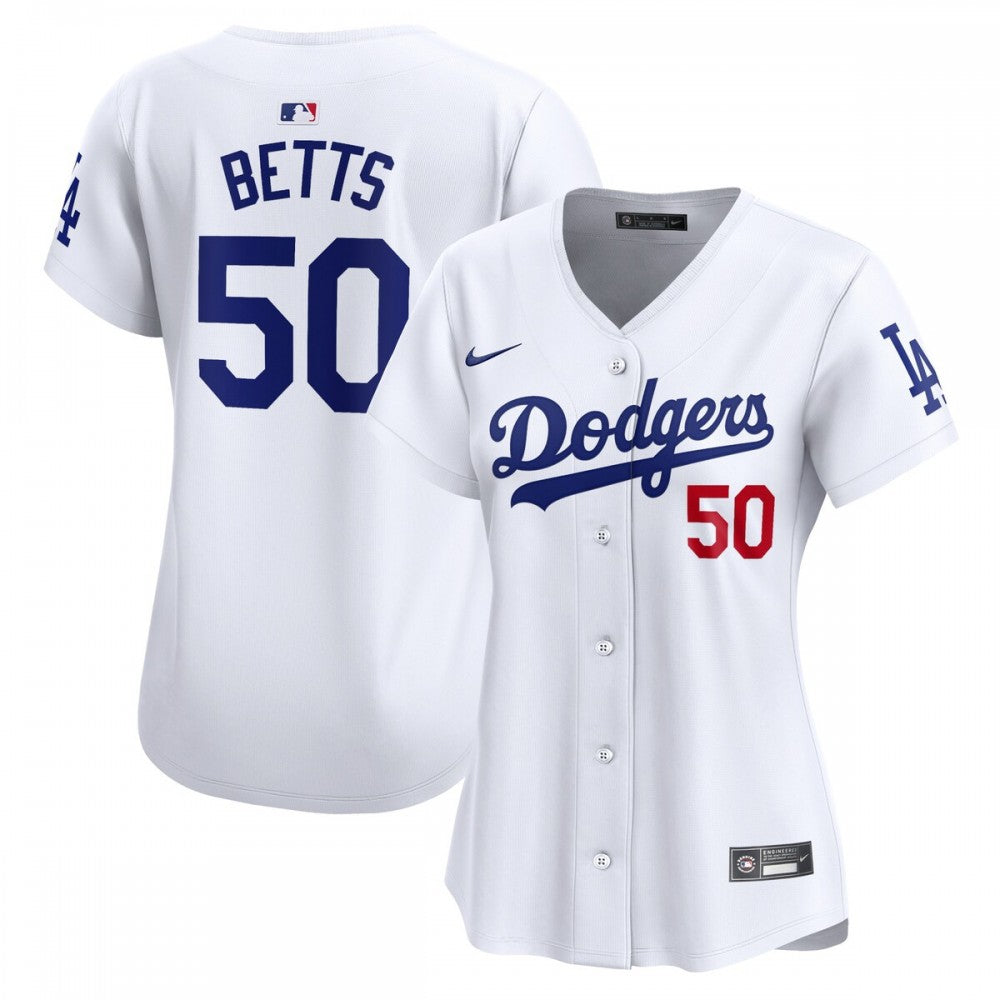Mookie Betts Los Angeles Dodgers Nike Women's Home Limited Player MLB Jersey - White