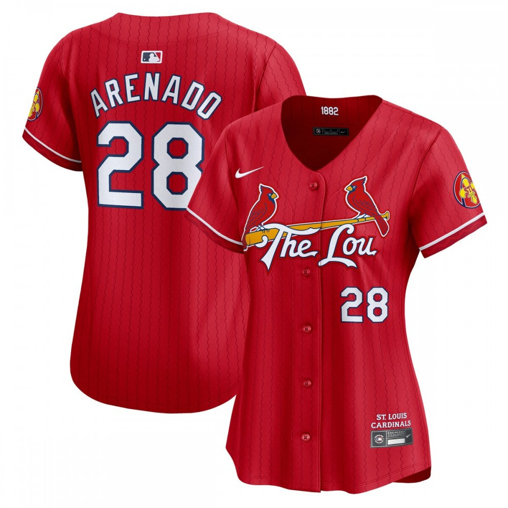 Nolan Arenado St. Louis Cardinals Nike Women's 2024 City Connect Limited Player MLB Jersey - Red