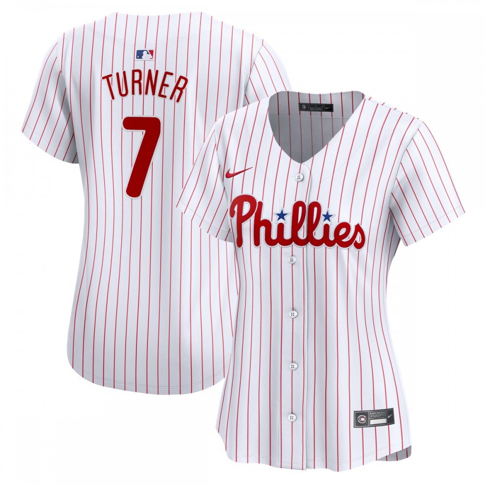 Trea Turner Philadelphia Phillies Nike Women's Home Limited Player MLB Jersey - White