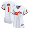 Baltimore Orioles Nike Women's #1 Mom Home Limited MLB Jersey - White