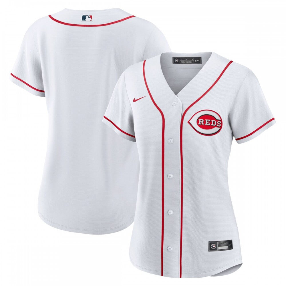 Cincinnati Reds Nike Women's Home Blank Replica MLB Jersey - White