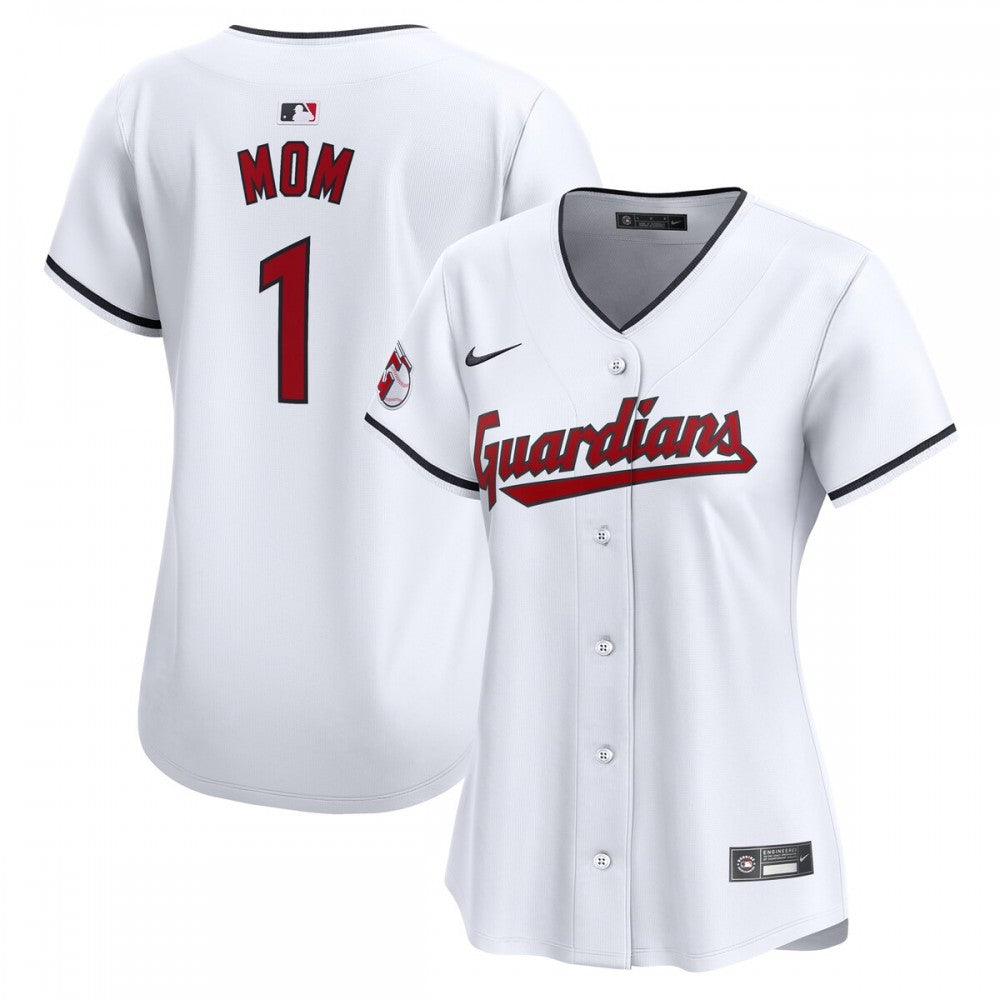 Cleveland Guardians Nike Women's #1 Mom Home Limited MLB Jersey - White
