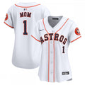 Houston Astros Nike Women's #1 Mom Home Limited MLB Jersey - White