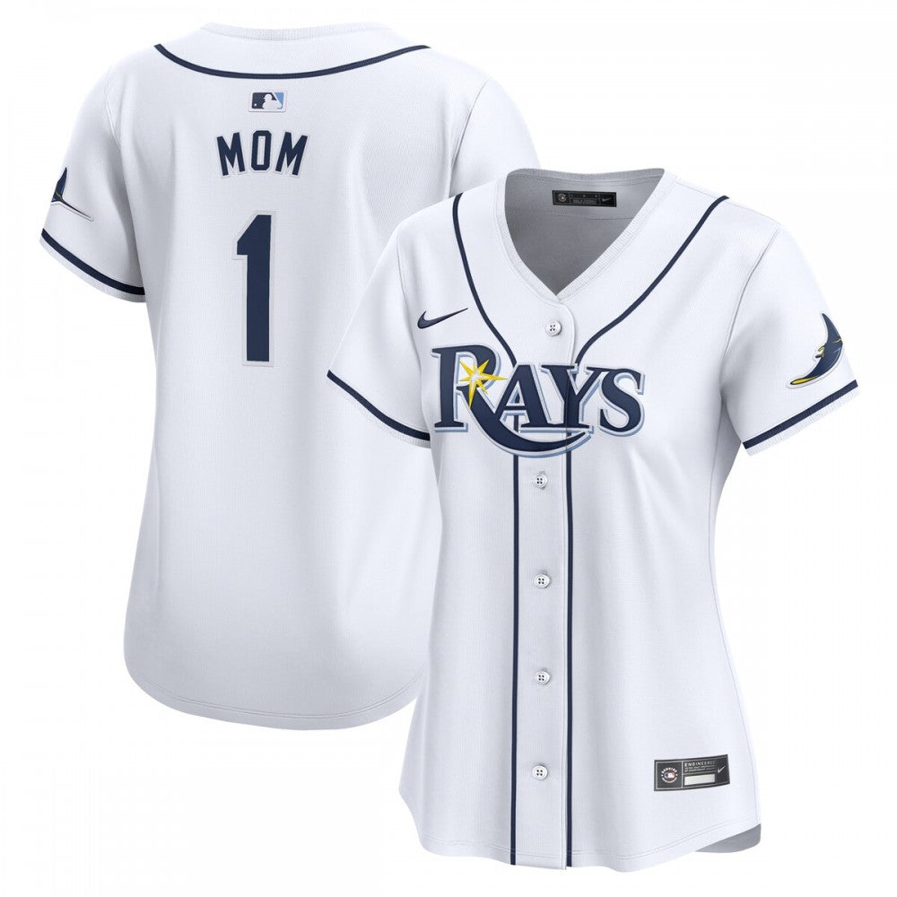 Tampa Bay Rays Nike Women's #1 Mom Home Limited MLB Jersey - White