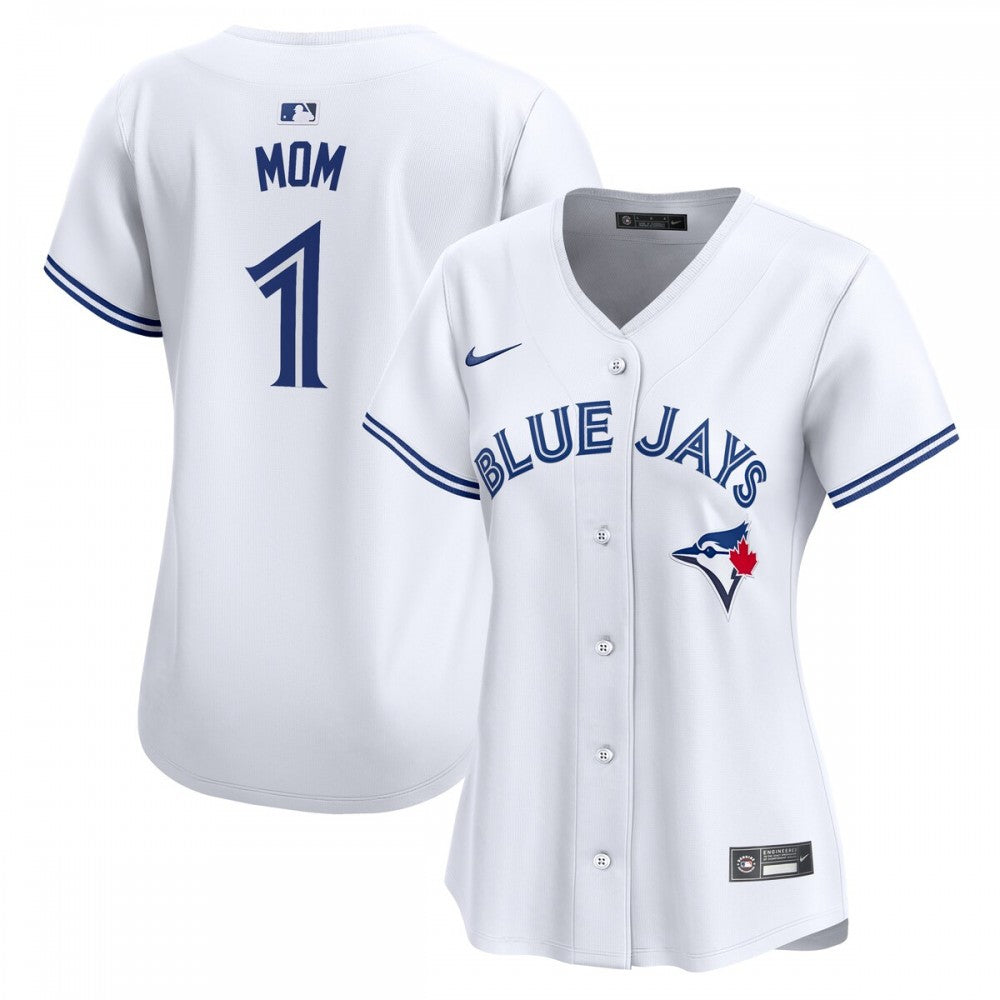 Toronto Blue Jays Nike Women's #1 Mom Home Limited MLB Jersey - White