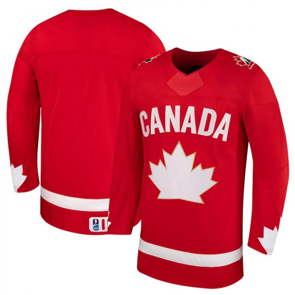 Unisex Blank Red Hockey Canada Alternate Replica NHL Jersey