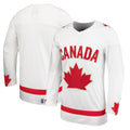Unisex Blank White Hockey Canada Alternate Replica NHL Jersey