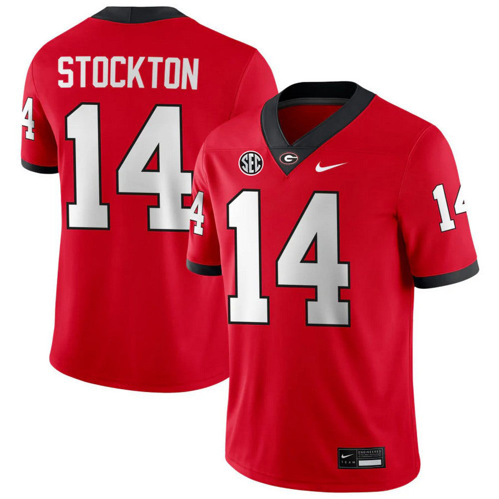 Gunner Stockton Georgia Bulldogs Home Nike Football Game NCAA Jersey - Red