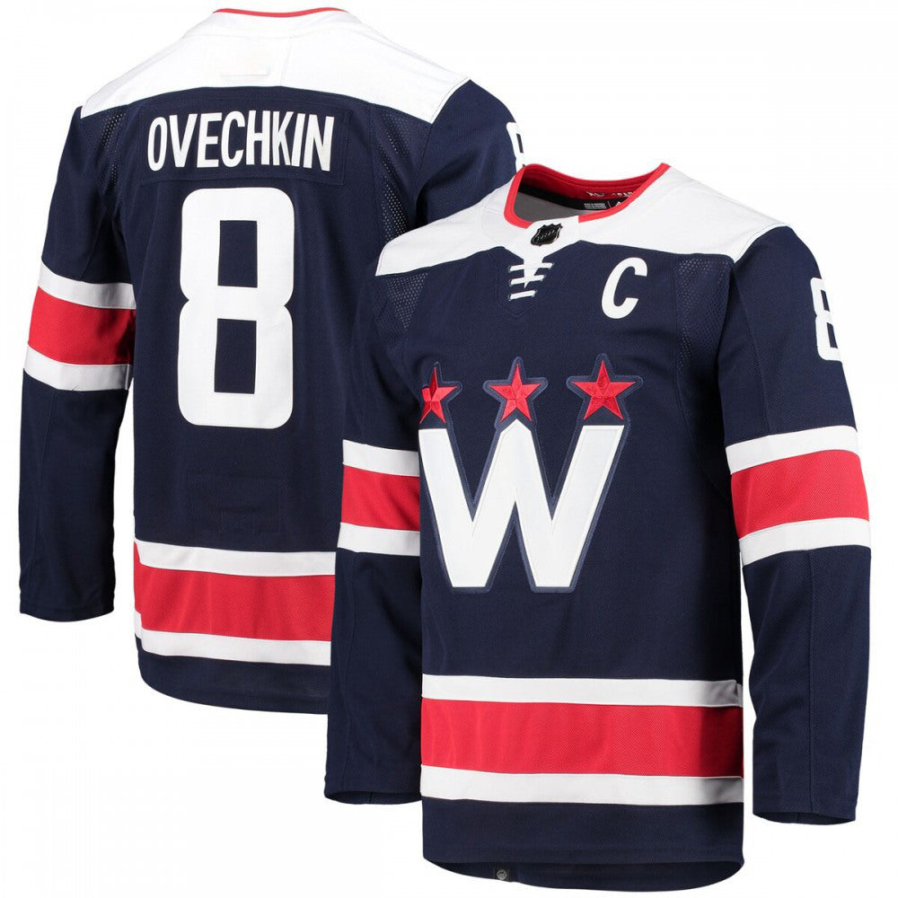 Alexander Ovechkin Washington Capitals 2020/21 Navy Alternate Premium Player NHL Jersey