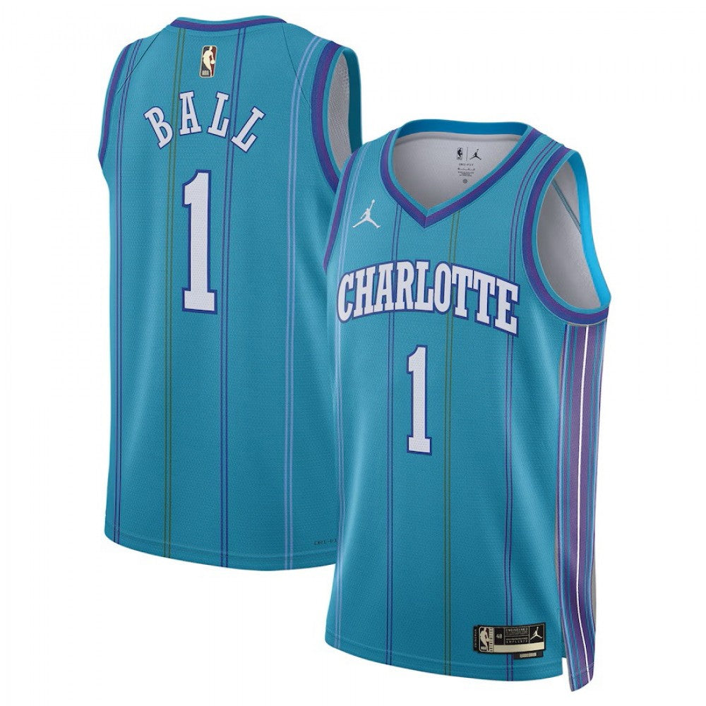 Youth Jordan LaMelo Ball Teal Charlotte Hornets Swingman NBA Jersey - Classic Edition