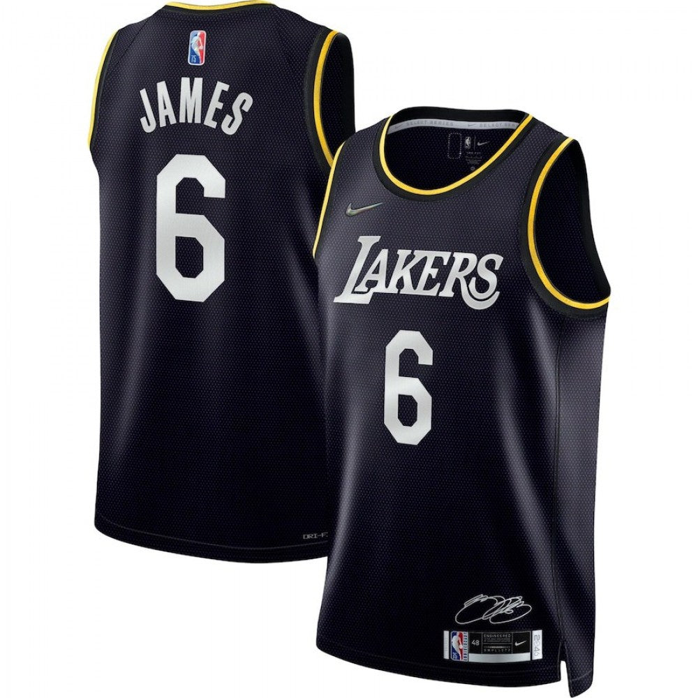 LeBron James Los Angeles Lakers Nike 2022 Select Series MVP Swingman NBA Jersey - Black