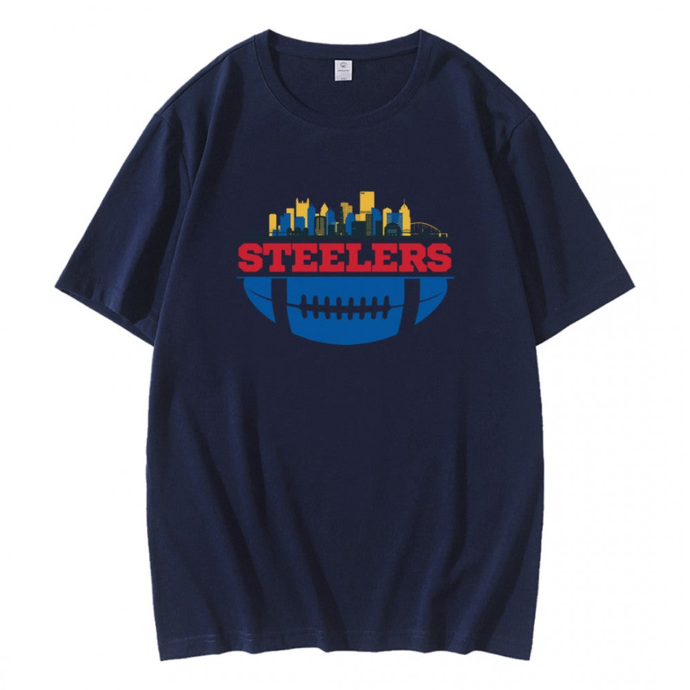 NFL Steelers Football Skyline T-Shirt