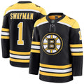 Jeremy Swayman Boston Bruins Black Home Premium NHL Jersey