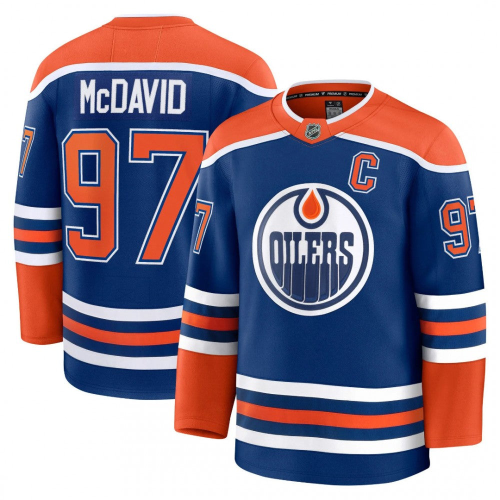 Connor McDavid Edmonton Oilers Home Premium Player NHL Jersey