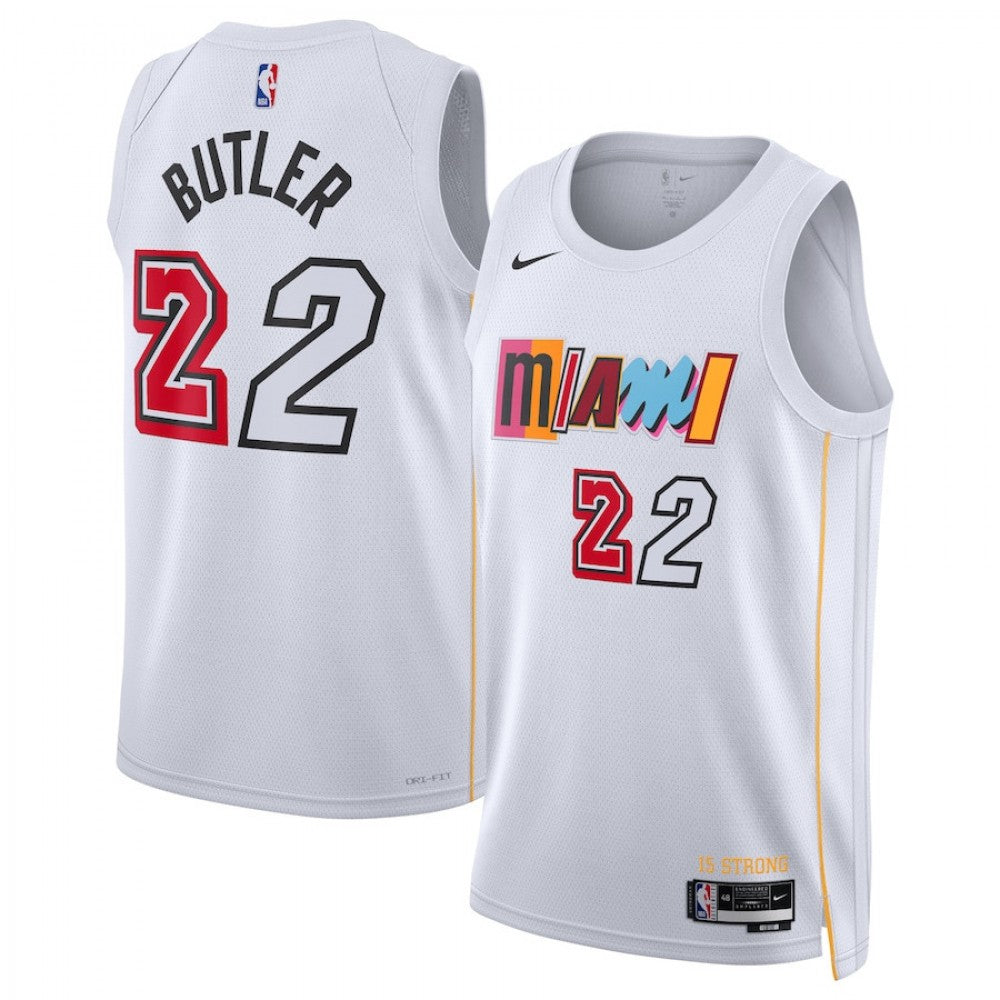 Jimmy Butler Miami Heat Nike Unisex 2022/23 Swingman NBA Jersey - City Edition - White