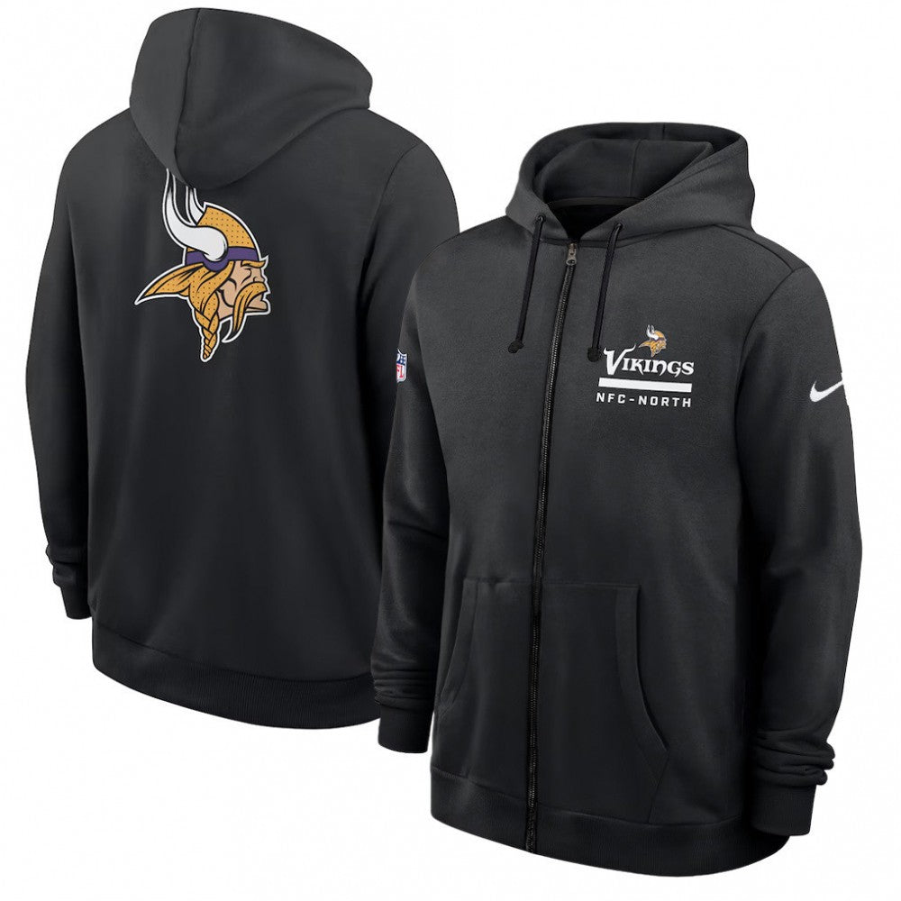 Minnesota Vikings Utility Player Sideline Men's Nike NFL Full-Zip Hoodie