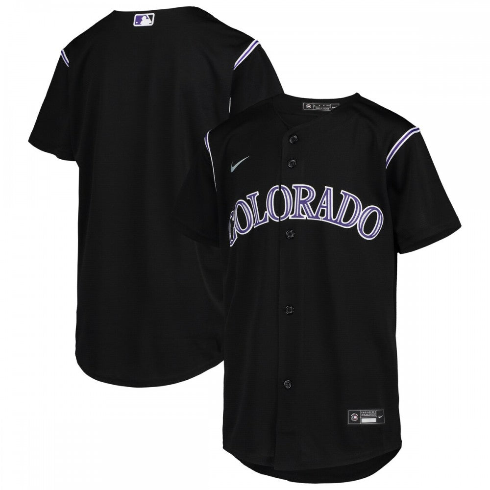 Colorado Rockies Nike Youth Alternate Replica Team MLB Jersey - Black