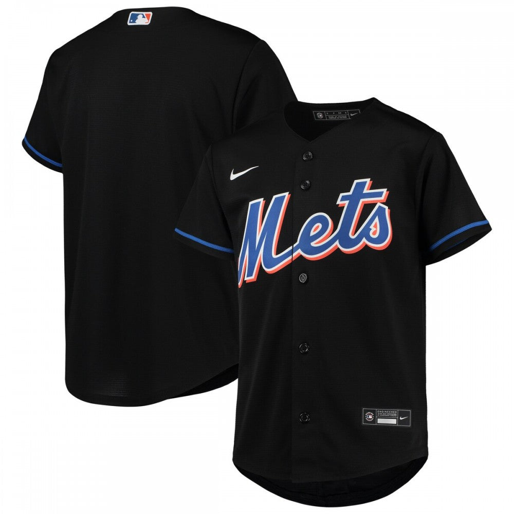 New York Mets Nike Youth Alternate Replica Team MLB Jersey - Black
