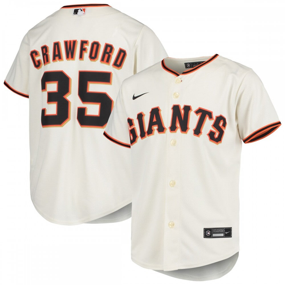 Brandon Crawford San Francisco Giants Nike Youth Alternate Replica Player MLB Jersey - Cream