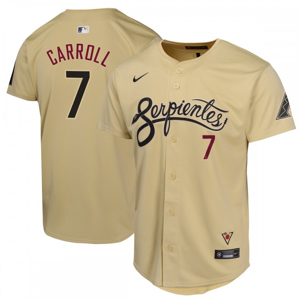 Corbin Carroll Arizona Diamondbacks Nike Youth City Connect Limited Player MLB Jersey - Sand