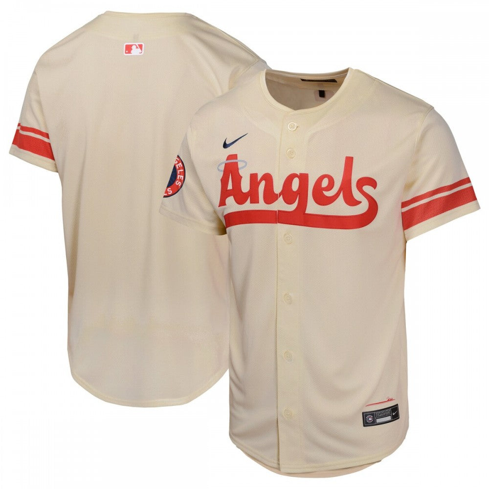Los Angeles Angels Nike Youth City Connect Limited MLB Jersey - Cream