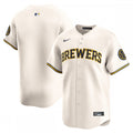 Milwaukee Brewers Nike Youth Home Limited MLB Jersey - Cream