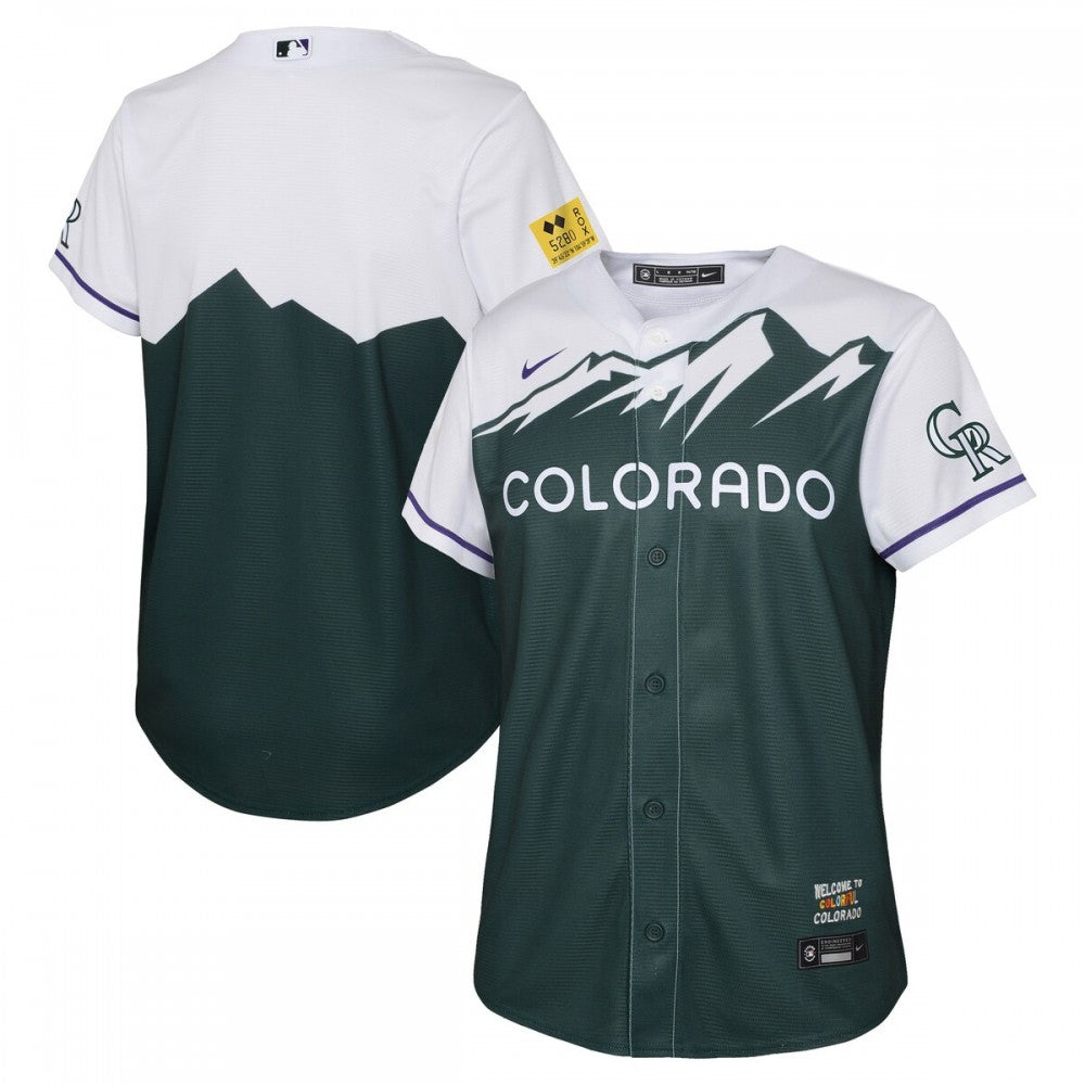 Colorado Rockies Nike Youth 2022 City Connect Replica Team MLB Jersey - Green