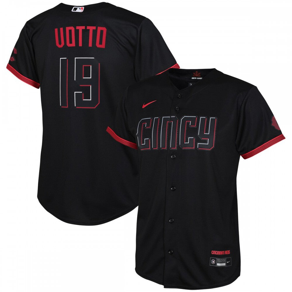 Joey Votto Cincinnati Reds Nike Youth 2023 City Connect Replica Player MLB Jersey - Black