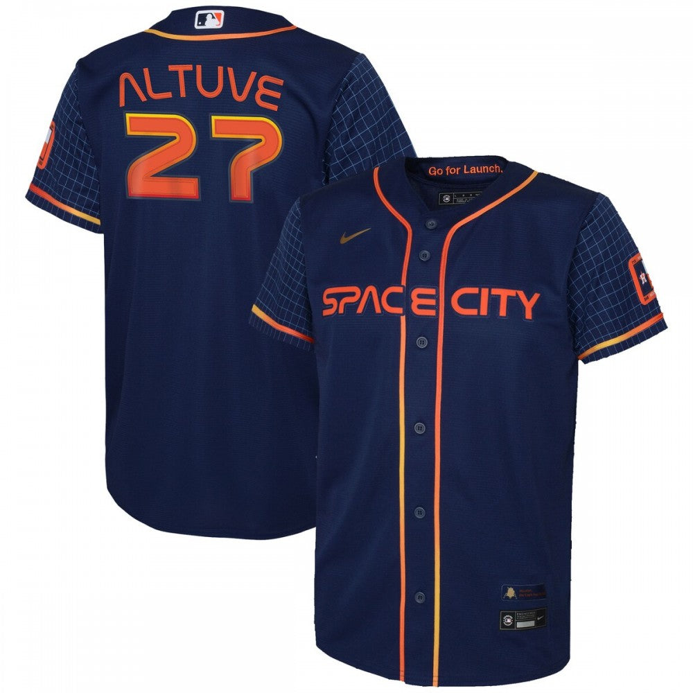 Jose Altuve Houston Astros Nike Youth 2022 City Connect Replica Player MLB Jersey - Navy