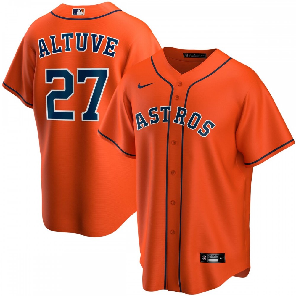 Jose Altuve Houston Astros Nike Youth Alternate Replica Player MLB Jersey - Orange