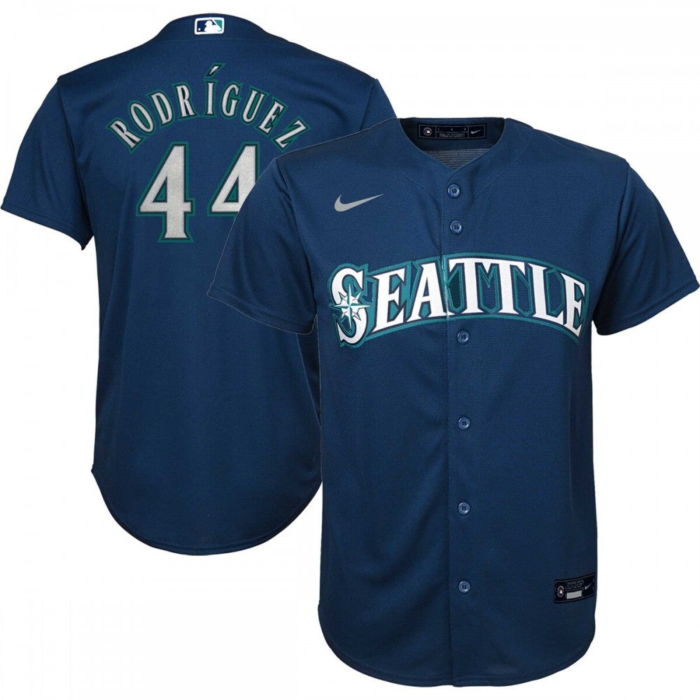 Julio Rodriguez Seattle Mariners Nike Youth Alternate Replica Player MLB Jersey - Navy