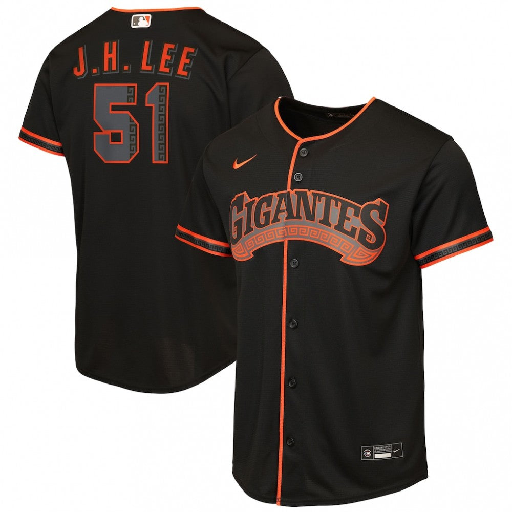 Jung Hoo Lee San Francisco Giants Nike Youth Alternate 2 Replica MLB Jersey - Black