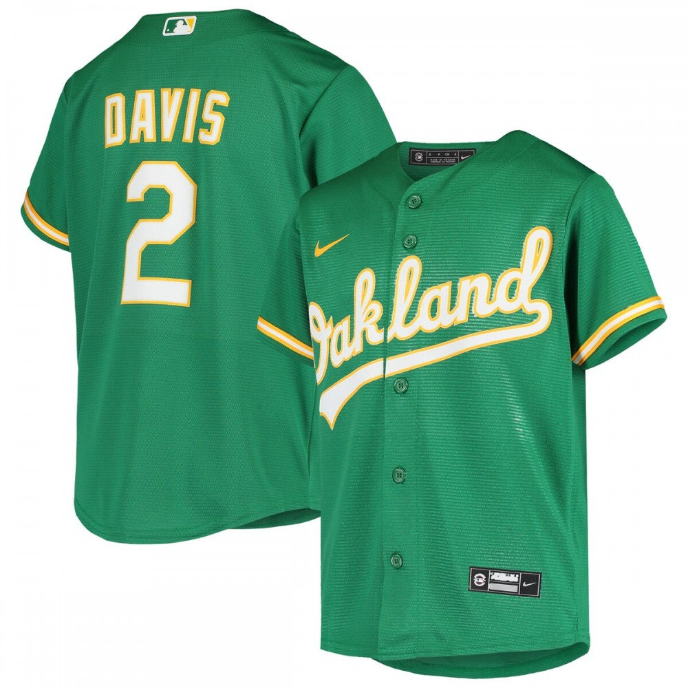 Khris Davis Oakland Athletics Nike Youth Alternate Replica MLB Jersey - Green